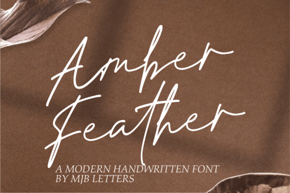 Amber Feather Typeface for Editorial Design