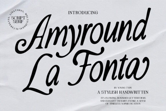 Amyround La Fonta Typeface for Elegant Branding