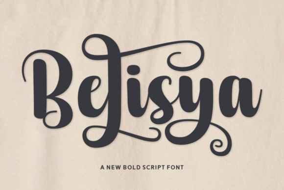 Belisya: The Bold Script Font for Makers