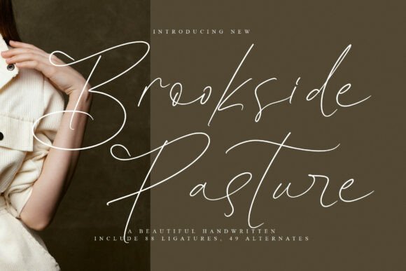 Brookside Pasture Font for Elegant Branding
