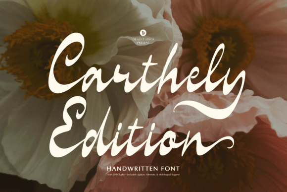 Carthely Edition: A Graceful Script Font for Editors