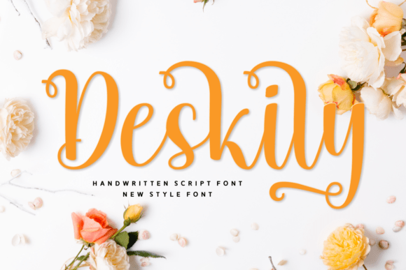 Deskily: A Warm Script Font for Editorial Design