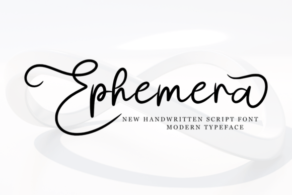 Ephemera: A Modern Script Handwritten Font for Web Design