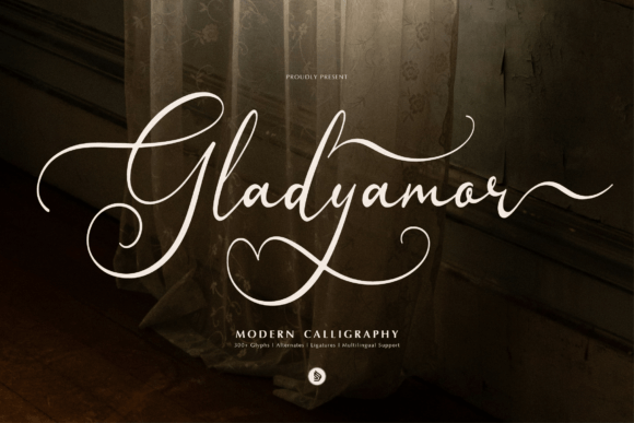 Gladyamor Font for Elegant Branding
