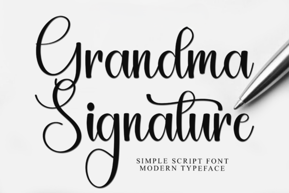 Grandma Signature Font for Elegant Branding