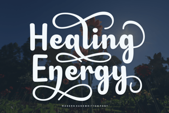 Healing Energy Font for Small Business Branding