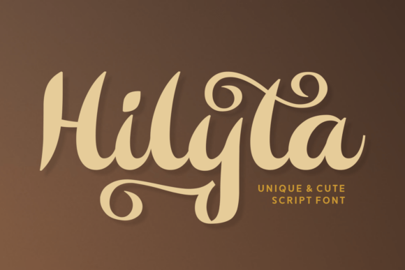 Hilyta: A Bold Script Font for Makers