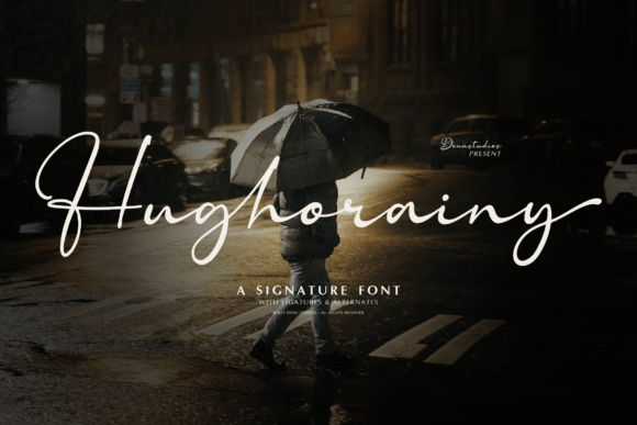 Hughorainy Font: Elegant Script for Branding