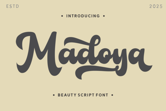 Madoya: A Bold Script Font for Branding