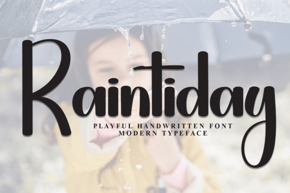 Raintiday: A Stylish Script Font for Editorial Design