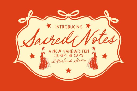 Sacred Notes Duo: A Romantic Handwritten Typeface