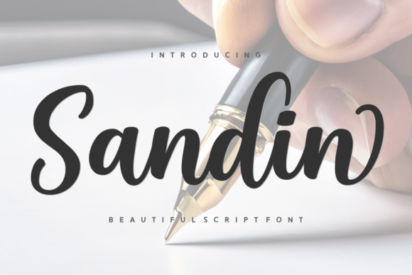 Sandin: A Bold Script Font for Modern Branding