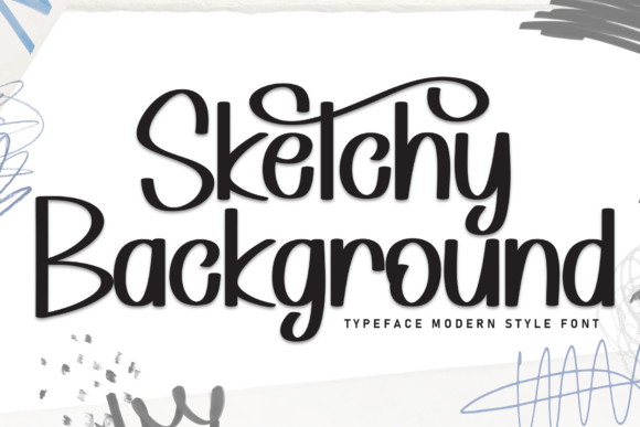 Sketchy Background Font for Elegant Branding