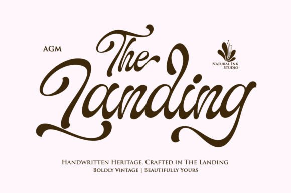 The Landing: A Script Font for Editorial Calm