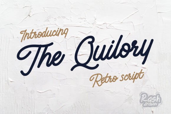 The Quilory: A Retro Script Font for Modern Web Design