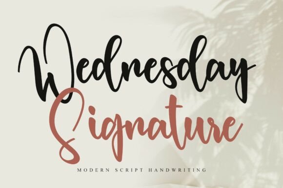 Wednesday Signature Font for Elegant Web Design