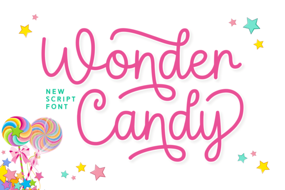 Wonder Candy Font for Playful Editorial Design