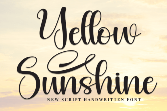 Yellow Sunshine: A Script Font for Editorial Design