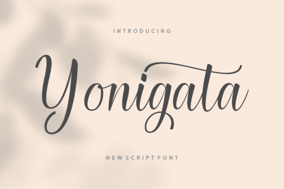 Yonigata: The Script Font for Elegant Branding